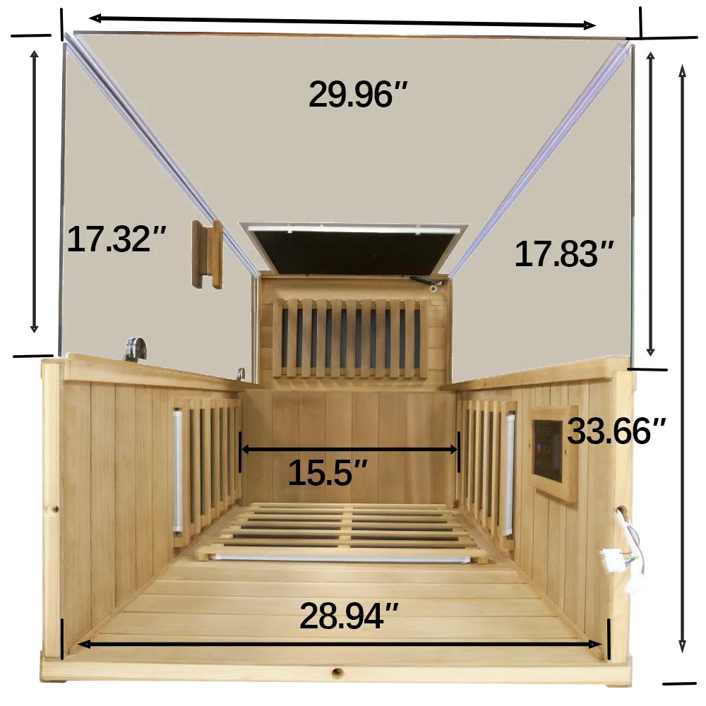 Wizzisaunas 909MX Full Spectrum Infrared Sauna 1 Person