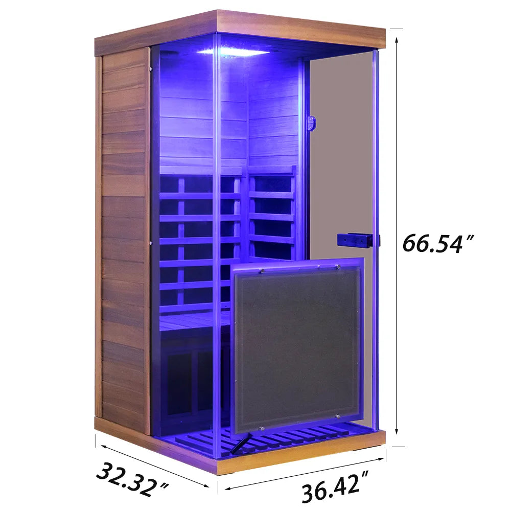 Wizzisaunas 909MX Full Spectrum Infrared Sauna 1 Person