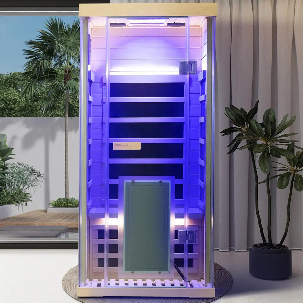 Wizzisaunas S01 Full Spectrum1 Person Infrared Sauna Low EMF