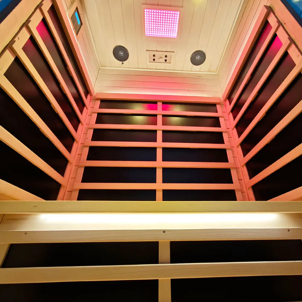 Wizzisaunas S02 2 Person Full Spectrum Infrared Sauna Low EMF