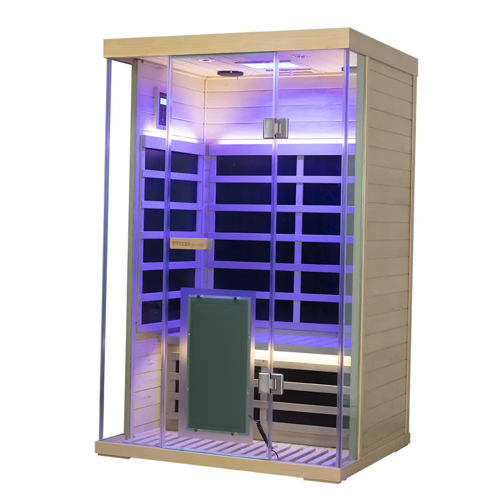 Wizzisaunas S02 2 Person Full Spectrum Infrared Sauna Low EMF