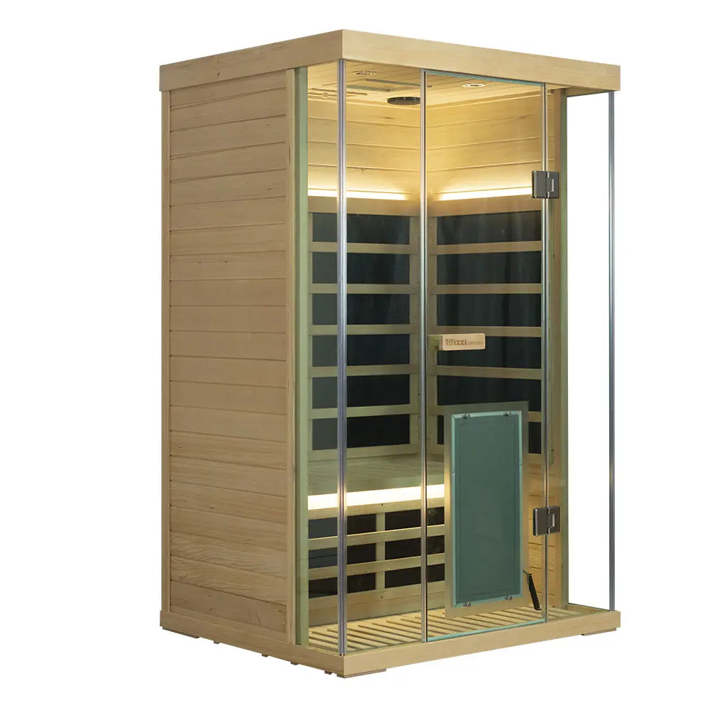 Wizzisaunas S02 2 Person Full Spectrum Infrared Sauna Low EMF