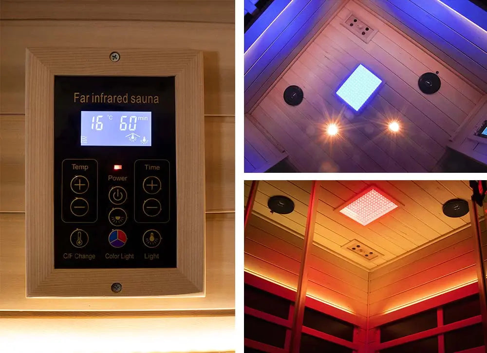 Wizzisaunas S07 2-3 Person Full Spectrum Infrared Sauna low EMF